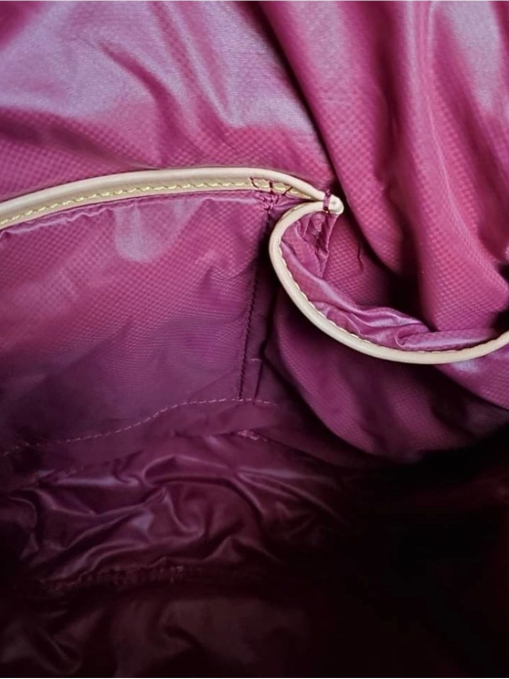 MZ Wallace Quilted Mini Backpack in Deep Burgundy - Picture 5 of 5